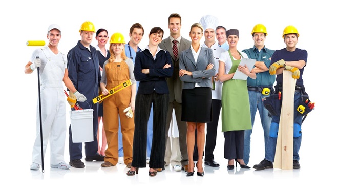 Vari lavoratori professionisti