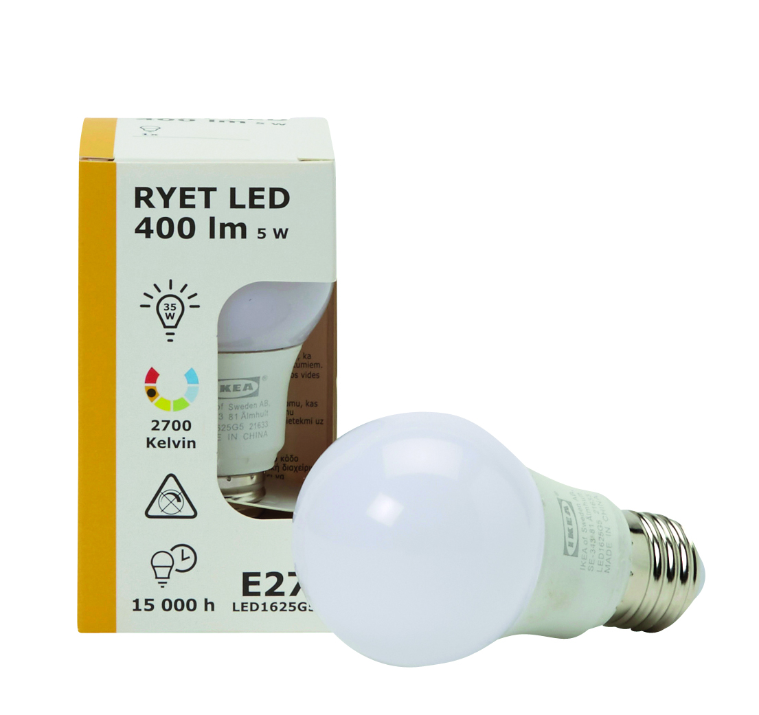 IKEA Ryet Lampadina LED E27 400 lumen