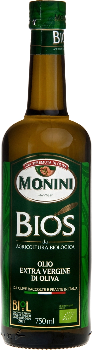 MONINI Bios Olio Extravergine di Oliva da Agricoltura Biologica Italia