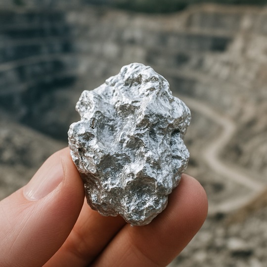 L'argento in questi giorni è salito.