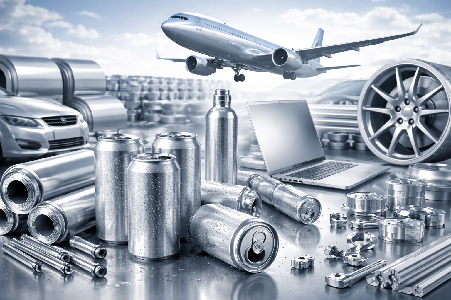 La produzione primaria di alluminio richiede enormi quantità di elettricità: nei complessi di fusione più energivori, ma un aspetto distintivo è la sua elevata riciclabilità e il riciclo richiede molta meno energia rispetto alla produzione primaria.