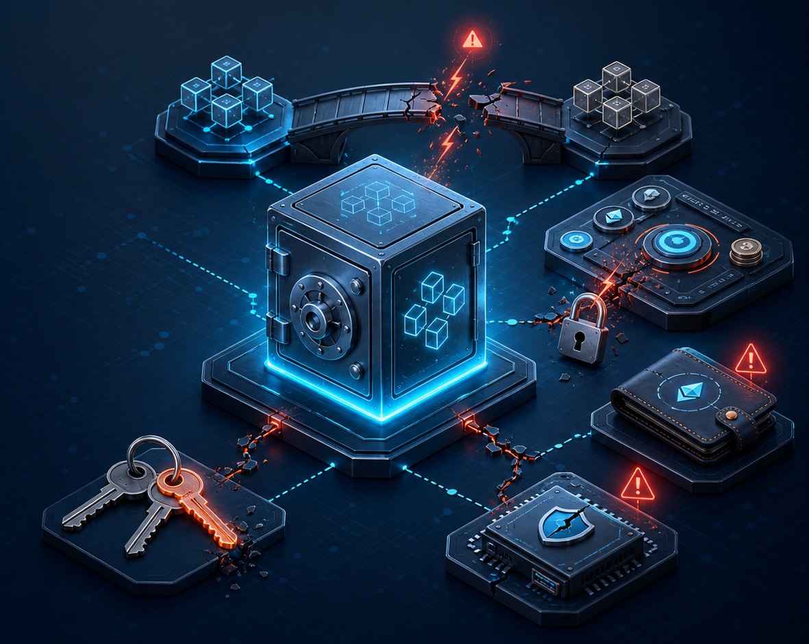 Gli attacchi alle criptovalute colpiscono bridge, chiavi e smart contract. Ecco quali rischi corre l’investitore.