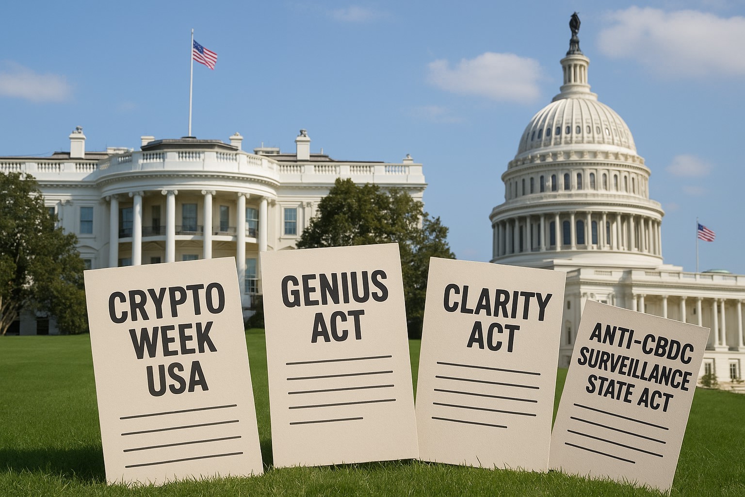 Tra il 14 e il 18 luglio 2025, gli Stati Uniti hanno vissuto un momento cruciale per il futuro della regolamentazione delle criptovalute. 