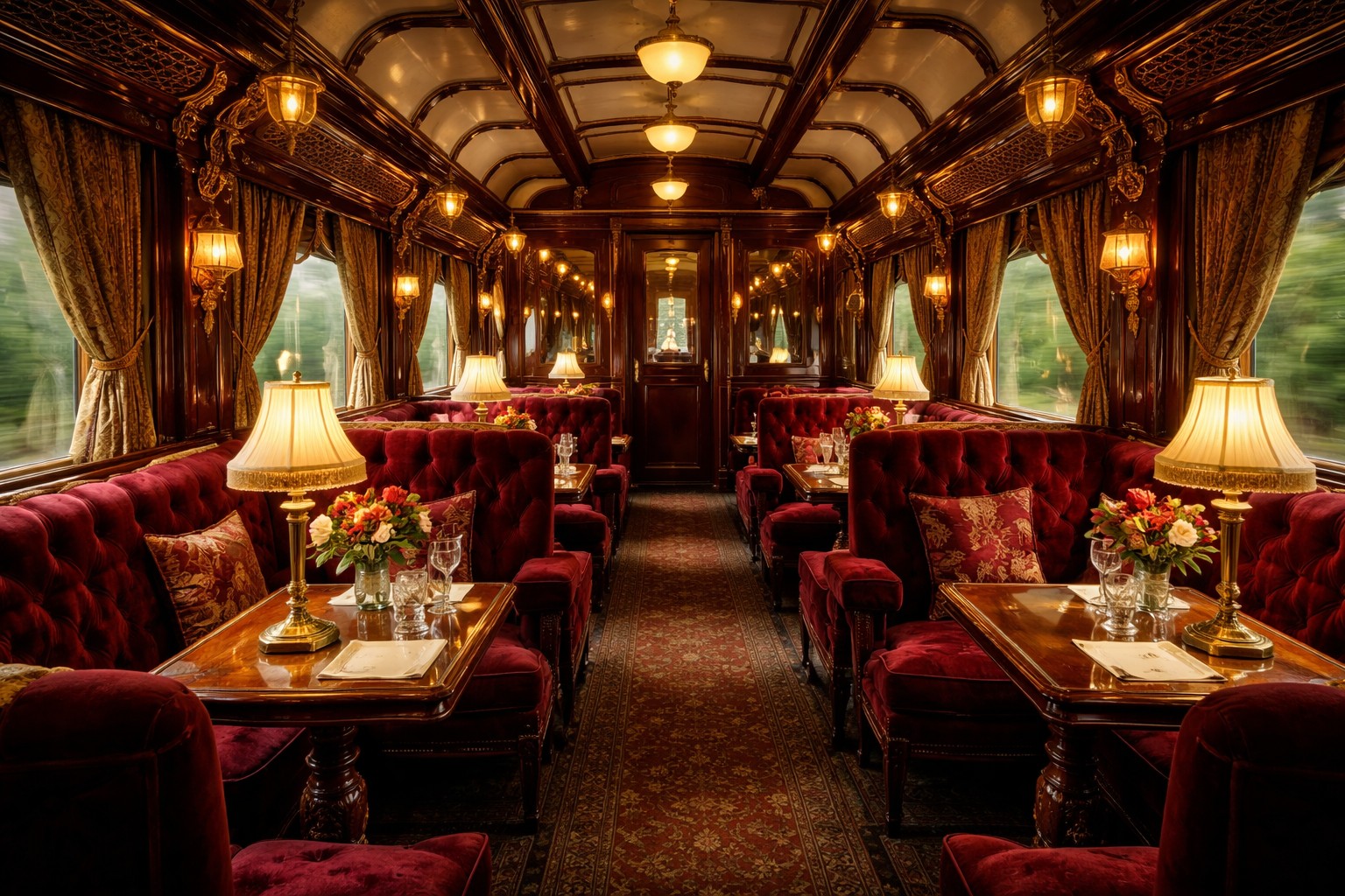 Sui treni di una volta esistevano i vagoni di prima classe, con le poltrone larghe di velluto rosso e gli scompartimenti chiusi...