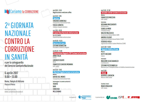 Risultati immagini per Giornata nazionale contro la corruzione in Sanità